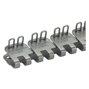 Flexco 54592 Alligator Size RS187 Fasteners, Steel, 24" Belt Width, 3/16-1/4" Belt Thickness, .203" Hinge Pin Diameter, Nylon Covered Steel Cable, 35 kN/m Rating