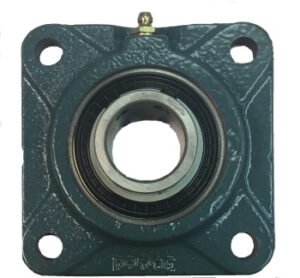 Dodge 126194 F4B-SCM-207 2-7/16" bore 4-Bolt Flange Ball Bearing with Set Screw locking used in General Purpose applications